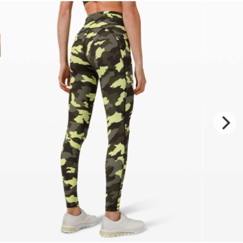 Lululemon Womens 0 Swift Speed High-Rise Tight 28" Heritage 365 Camo Green